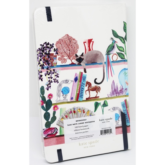 NWT kate spade new york Take Note Large Notebook, Bookshelf - Picture 3 of 4